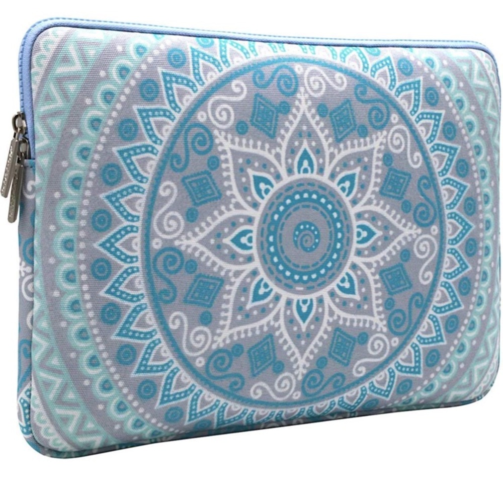 Set 2 Laptop Carry-On Canvas Mandala Pattern-Blue - Picture 5 of 8